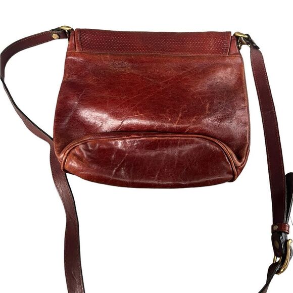 Oroton Vintage Brown Crossbody Bag - Picture 4 of 7